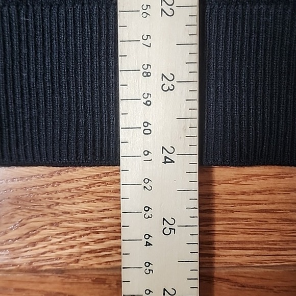 Calvin Klein Open Knit Polo Top Sweater L Black Short Sleeve Preppy Lightweight - Picture 5 of 6